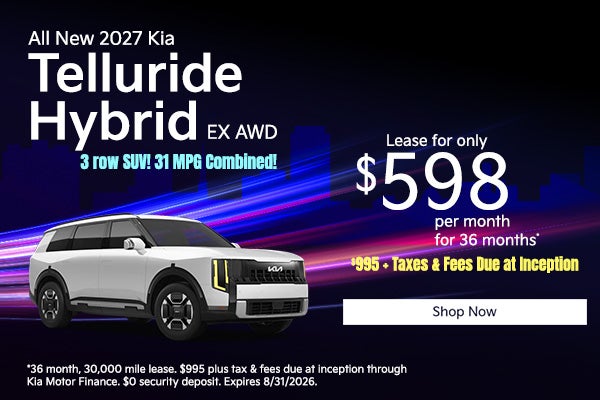 All New 2027 Kia Telluride Hybrid EX All Wheel Drive