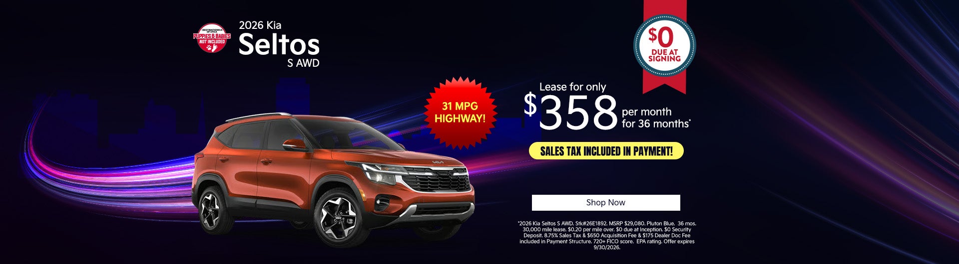 2026 Kia Seltos S All Wheel Drive