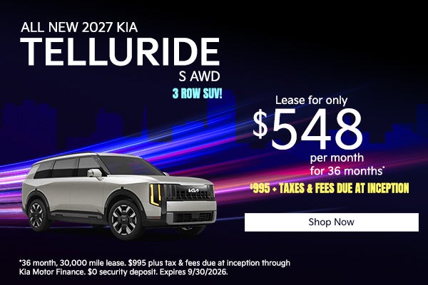 All New 2027 Kia Telluride S All Wheel Drive