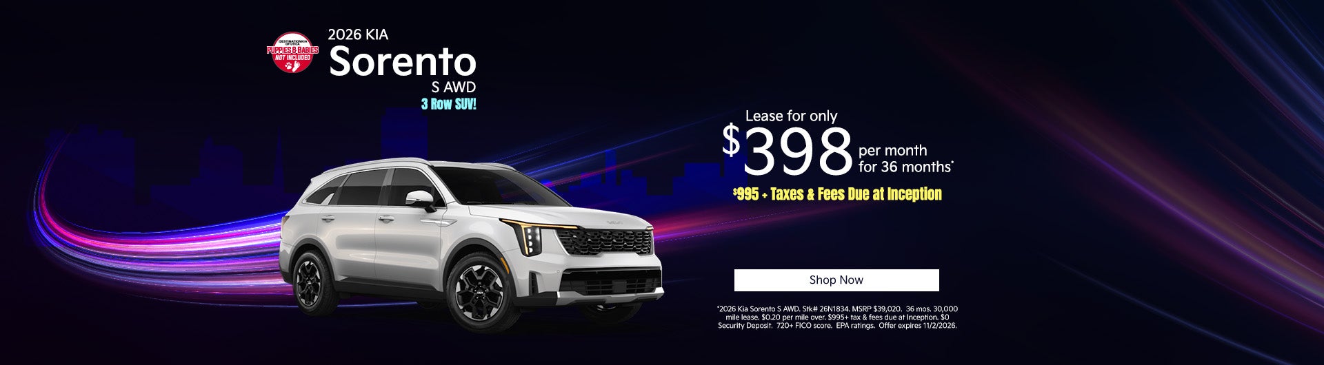 2026 Kia Sorento S All Wheel Drive