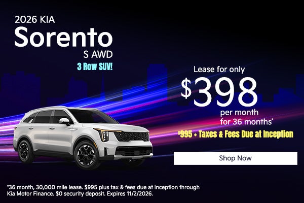 2026 Kia Sorento S All Wheel Drive