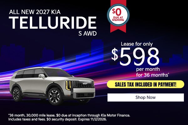 All New 2027 Kia Telluride S All Wheel Drive